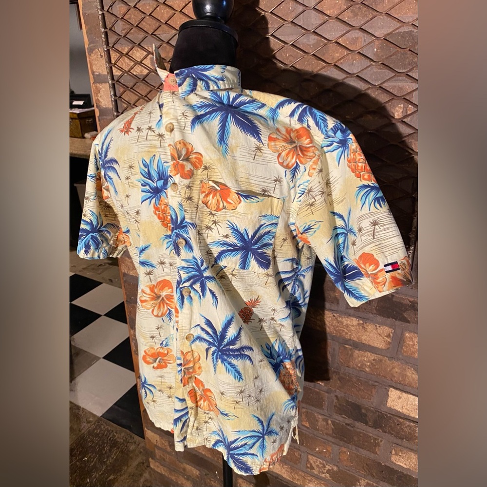 Tommy Hilfiger Button Up Hawaiian Shirt L